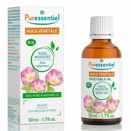 Puressentiel Huile Végétale Bio Rose Musquée 50ml - Univers Pharmacie