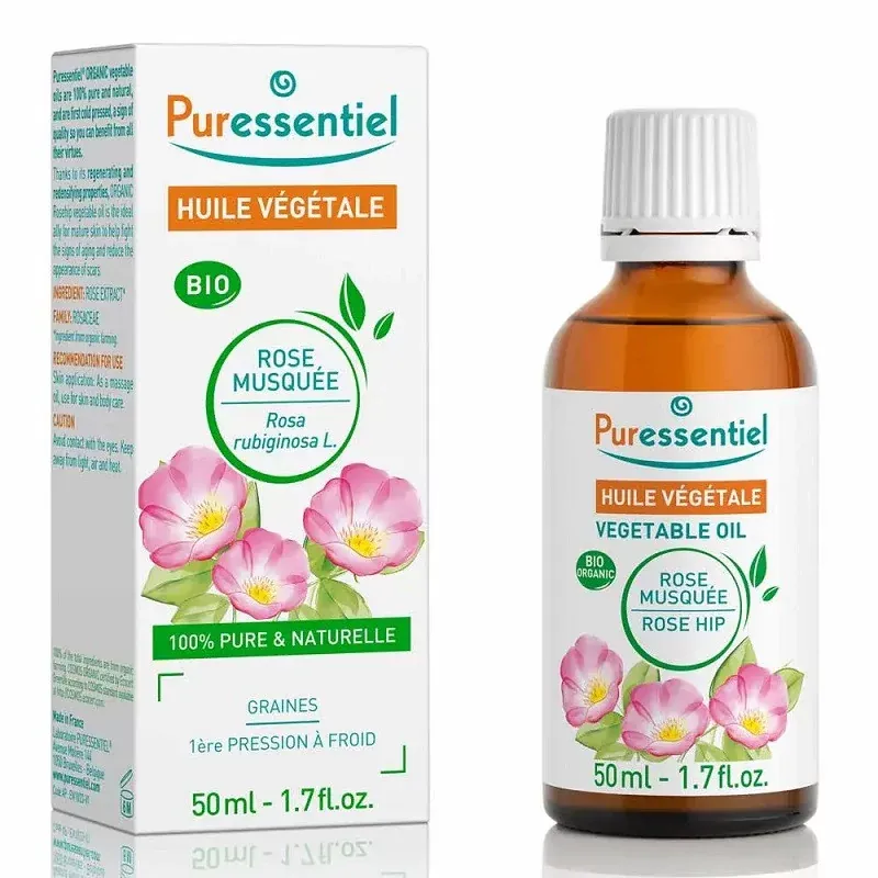 Puressentiel Huile Végétale Bio Rose Musquée 50ml - Univers Pharmacie