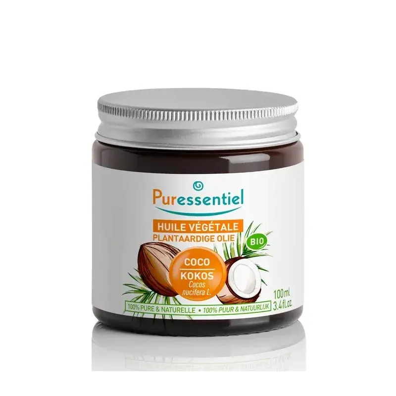 Puressentiel Huile Végétale Coco Bio 100ml - Univers Pharmacie