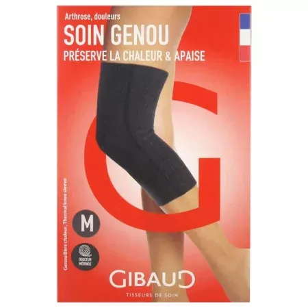 Gibaud Soin Genou Chaleur Genouillère Taille M - Univers Pharmacie