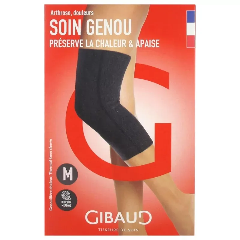 Gibaud Soin Genou Chaleur Genouillère Taille M - Univers Pharmacie