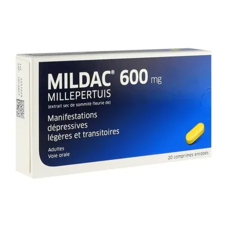 Mildac 600mg 20 comprimés - Univers Pharmacie