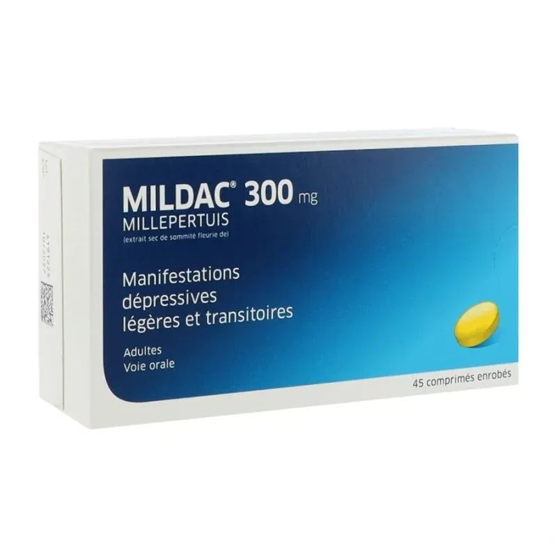 Mildac 300mg Millepertuis 45 comprimés - Univers Pharmacie