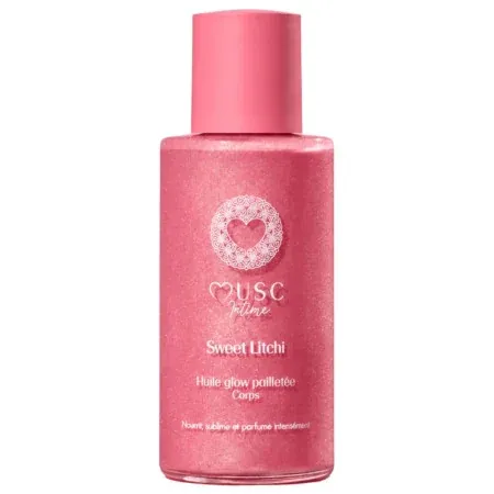 Musc Intime Sweet Litchi Huile Glow Pailletée Corps 100ml - Univers Pharmacie