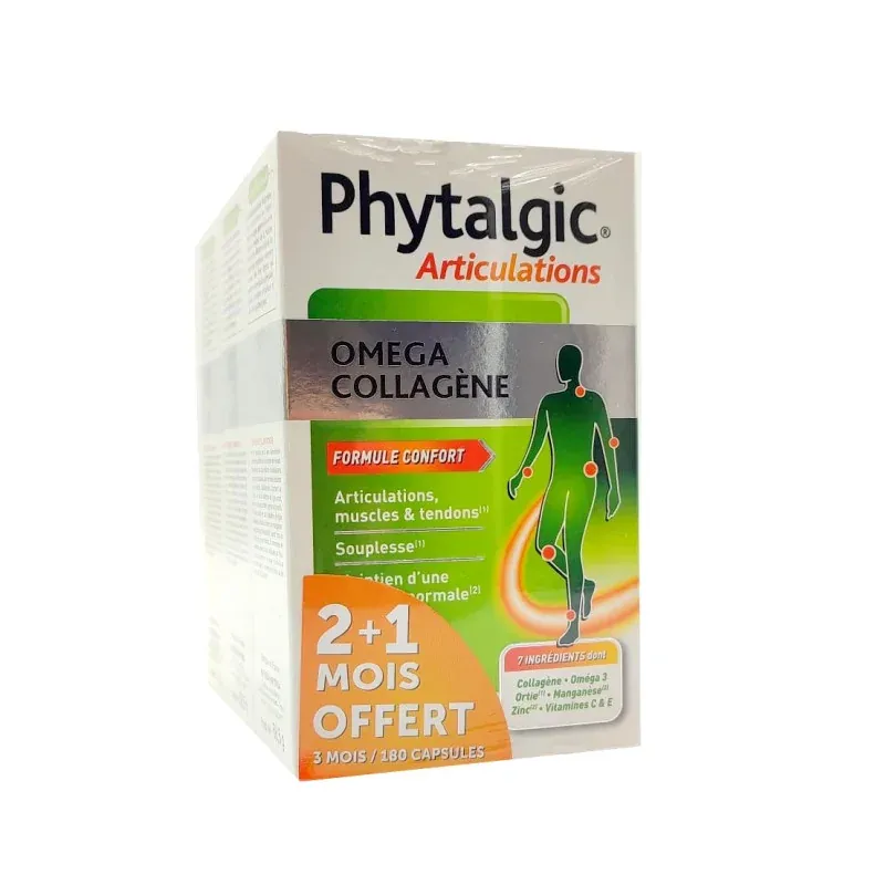 Phytalgic Articulations Omega Collagène 3X60 capsules - Univers Pharmacie