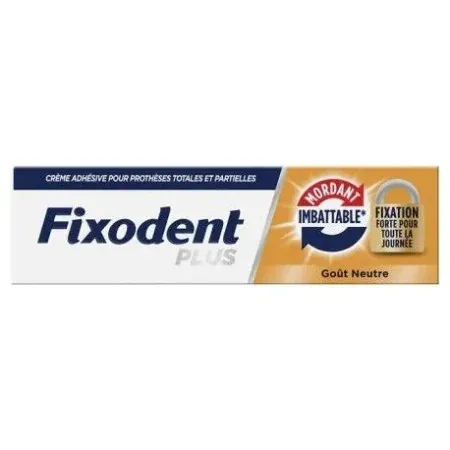 Fixodent Plus Mordant Imbattable Goût Neutre 35g - Univers Pharmacie