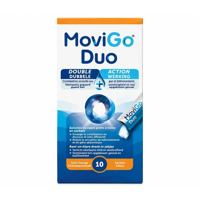 MoviGo Duo Double Action 10 sachets - Univers Pharmacie