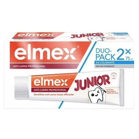 Elmex Junior Anti-caries Professional Dentifrice 2X75ml - Univers Pharmacie