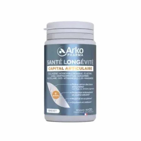 Arkopharma Santé Longévité Capital Articulaire 60 gélules - Univers Pharmacie