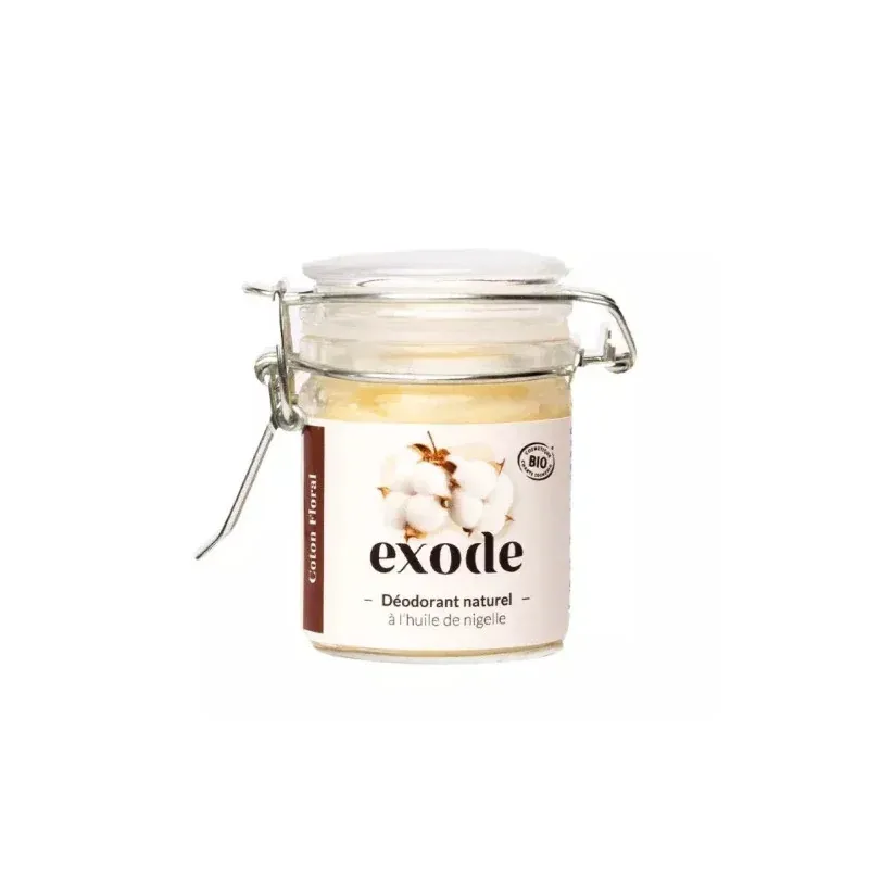 Exode Déodorant Baume Coton Floral Bio 50g - Univers Pharmacie