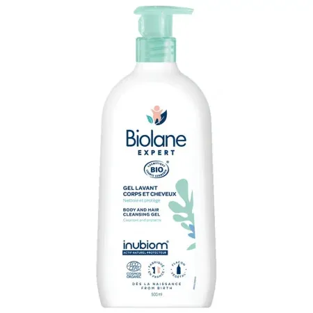 Biolane Gel Lavant Corps et Cheveux Bio 500ml - Univers Pharmacie