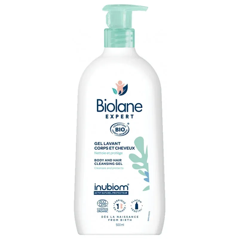 Biolane Gel Lavant Corps et Cheveux Bio 500ml - Univers Pharmacie