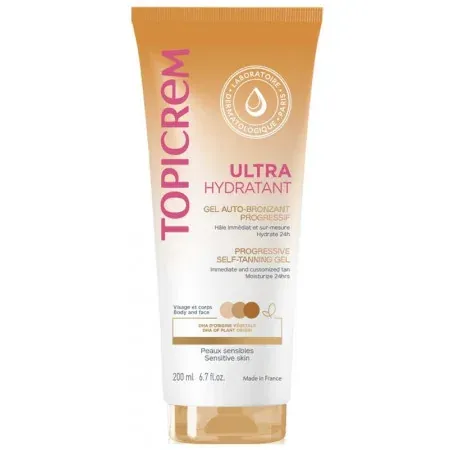 Topicrem Ultra Hydratant Gel Auto-bronzant Progressif 200ml - Univers Pharmacie