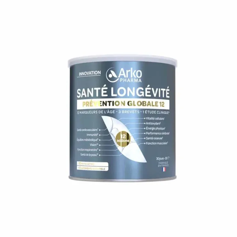 Arkopharma Santé Longévité Prévention Globale 12 285g - Univers Pharmacie