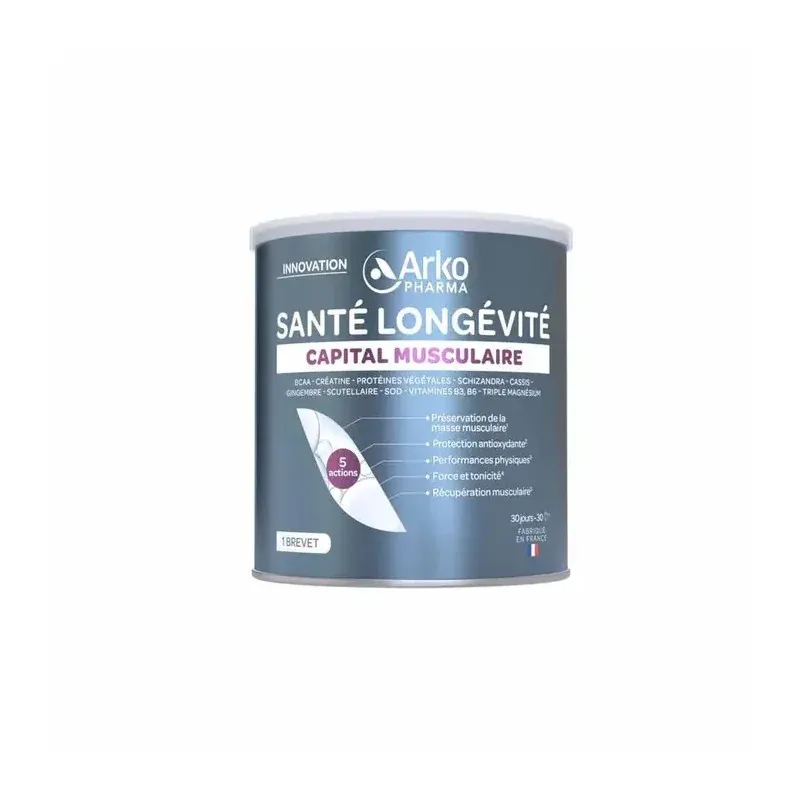 Arkopharma Santé Longévité Capital Musculaire 285g - Univers Pharmacie