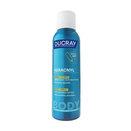 Ducray Keracnyl Spray Corps Asséchant Anti-boutons 150ml - Univers Pharmacie