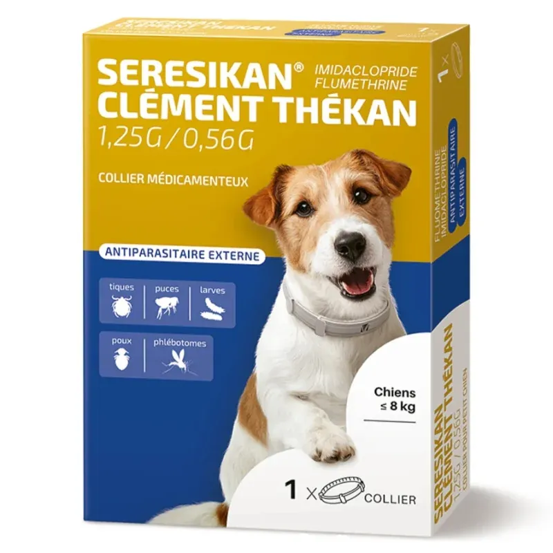 Clément Thékan Seresikan 1,25g/0,56g Collier Chien -8kg
