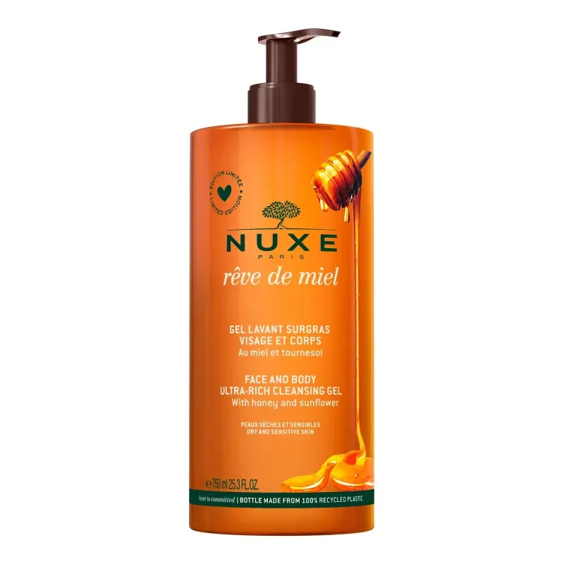 Nuxe Rêve de Miel Gel Lavant Surgras 750ml - Univers Pharmacie