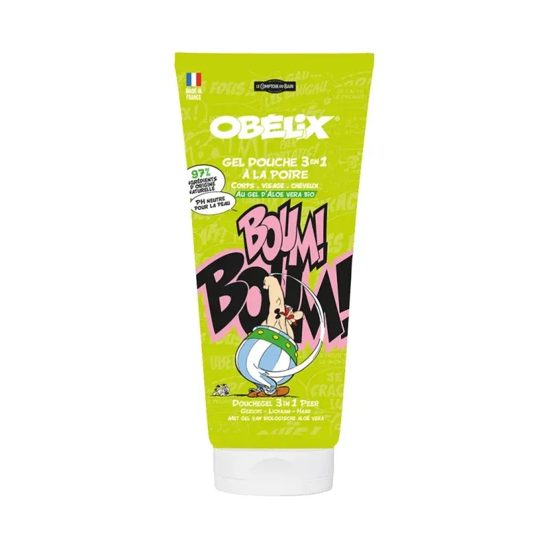 Le Comptoir du Bain Obélix Gel Douche 3-en-1 Poire 200ml - Univers Pharmacie