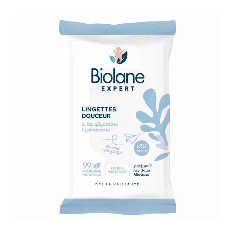 Biolane Lingettes Douceur X10 - Univers Pharmacie