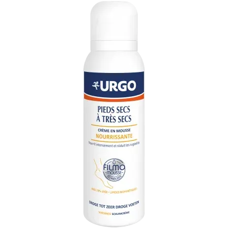 Urgo Filmomousse Crème en Mousse Nourrissante Pieds Secs à Très Secs 125ml - Univers Pharmacie