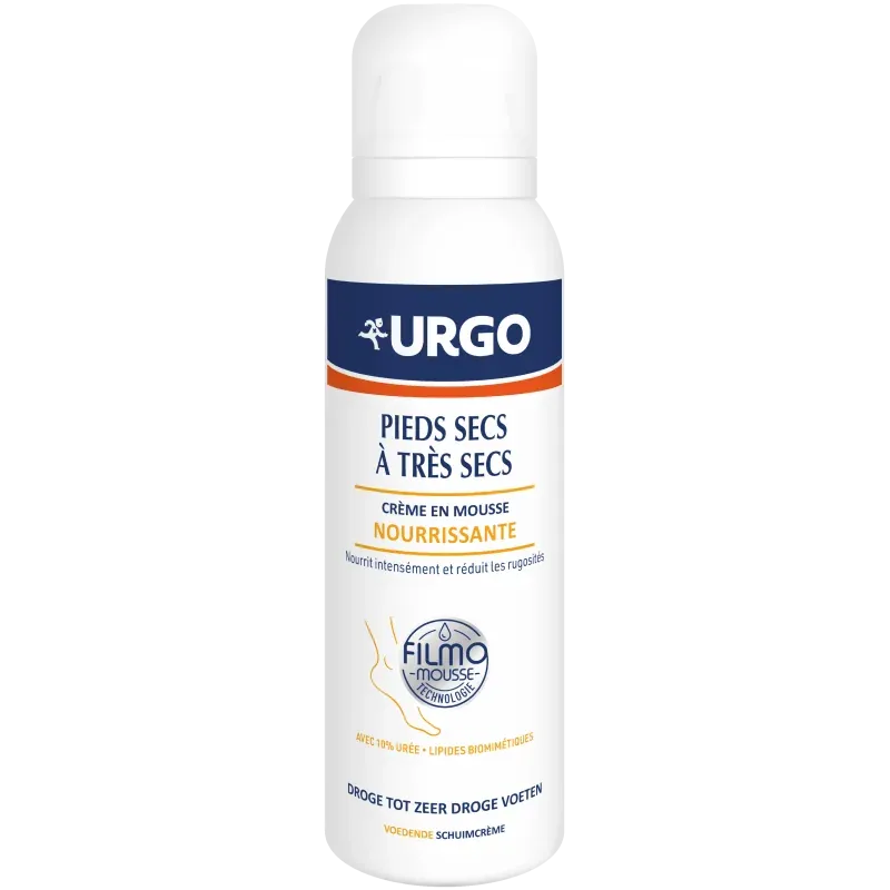 Urgo Filmomousse Crème en Mousse Nourrissante Pieds Secs à Très Secs 125ml - Univers Pharmacie
