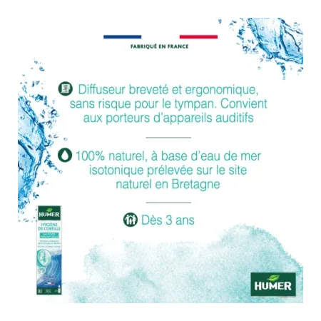 Humer Hygiène de l'Oreille 100ml - Univers Pharmacie