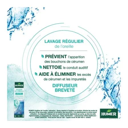 Humer Hygiène de l'Oreille 100ml - Univers Pharmacie