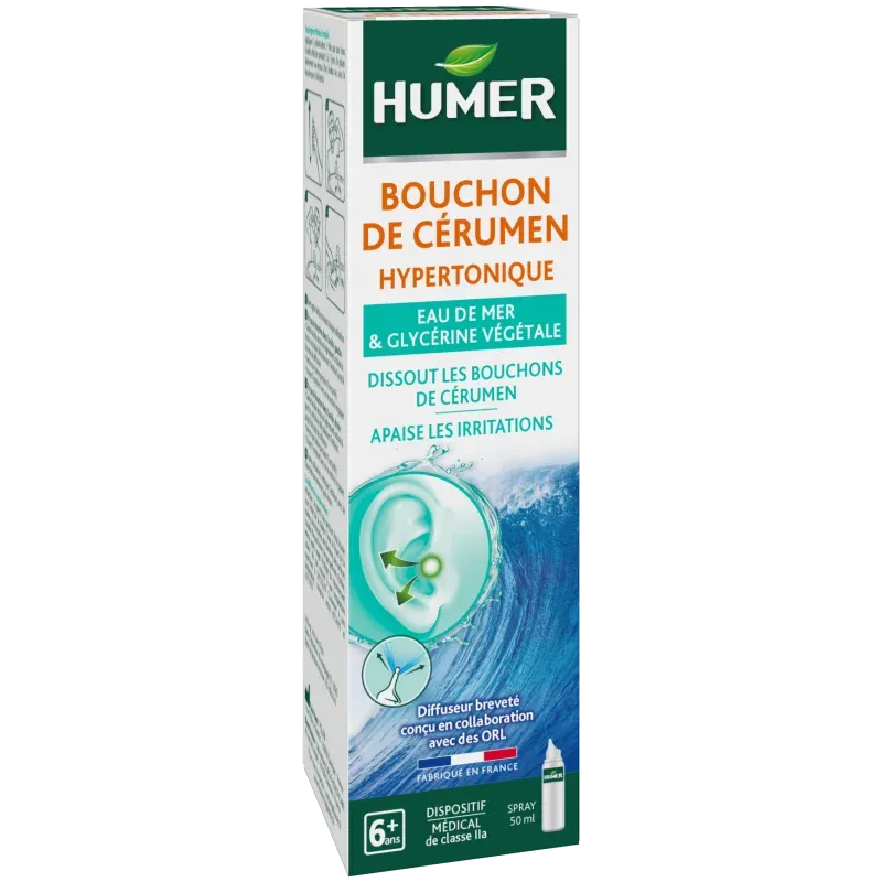 Humer Bouchon de Cérumen 50ml - Univers Pharmacie