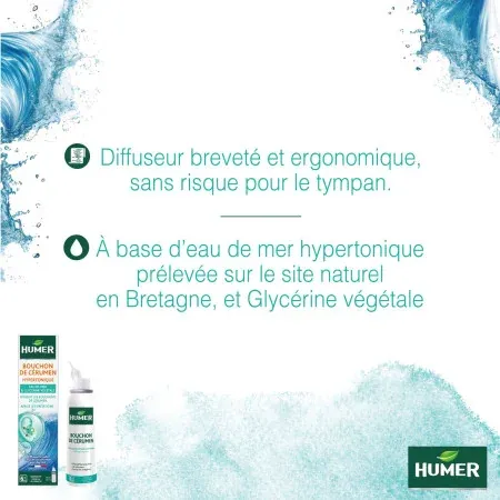 Humer Bouchon de Cérumen 50ml - Univers Pharmacie