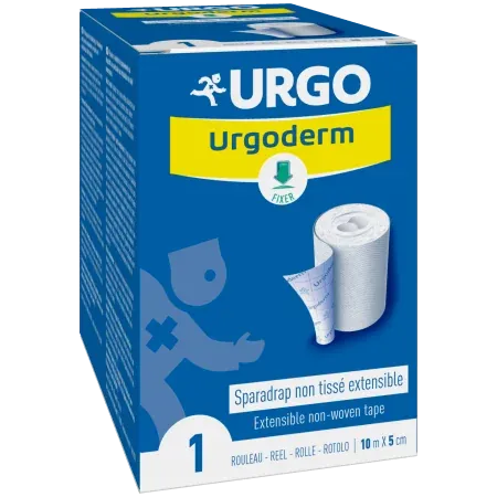 Urgo Urgoderm Sparadrap Non Tissé Extensible 10mX5cm - Univers Pharmacie
