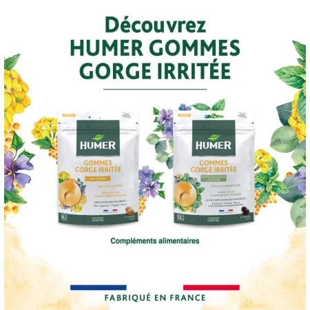 Humer Gommes Gorge Sensible Citron X30 - Univers Pharmacie