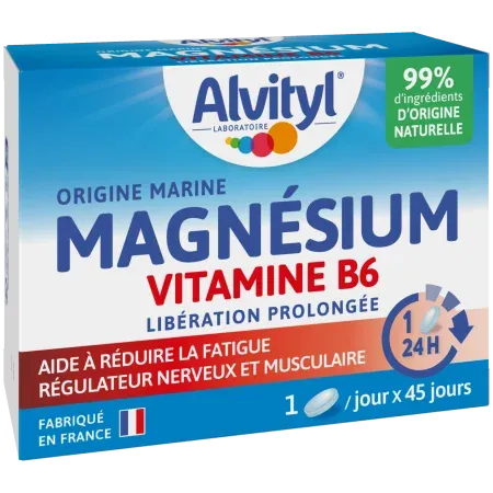 Alvityl Magnésium Vitamine B6 45 comprimés - Univers Pharmacie
