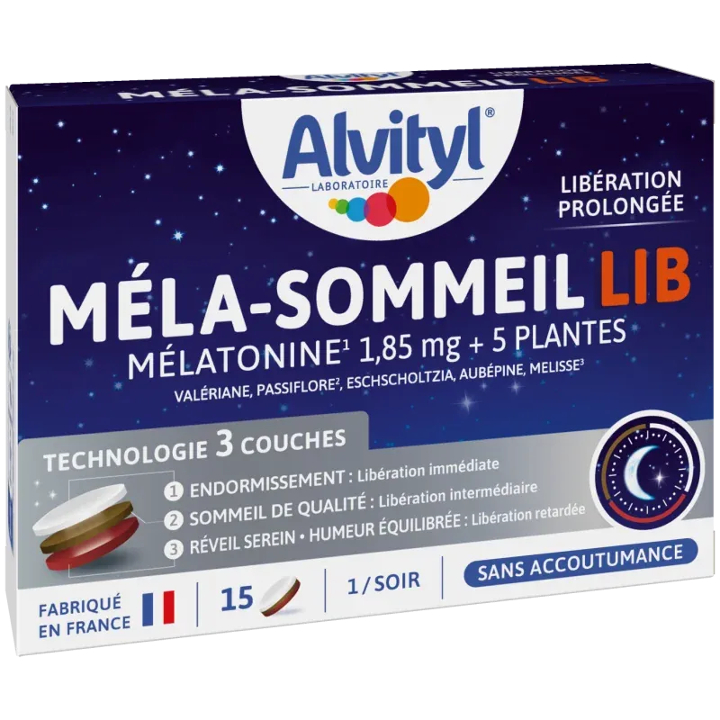 Alvityl Méla-Sommeil Lib 15 comprimés