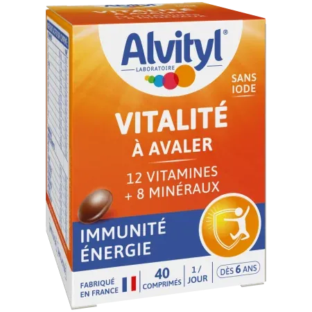 Alvityl Vitalité 40 comprimés - Univers Pharmacie