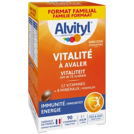 Alvityl Vitalité 12 Vitamines 8 Minéraux Goût...