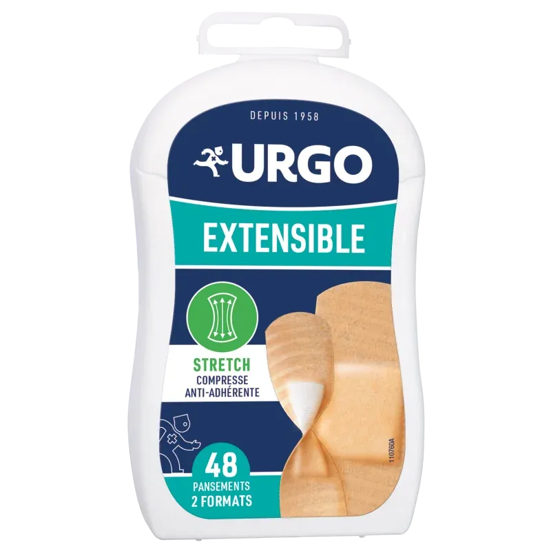 Urgo Extensible 2 formats 48 pansements - Univers Pharmacie