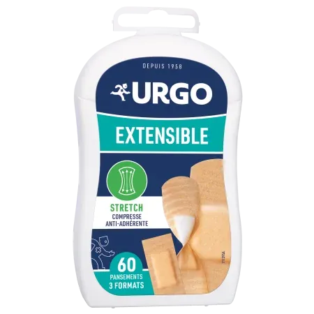 Urgo Extensible 3 Formats 60 Pansements - Univers Pharmacie
