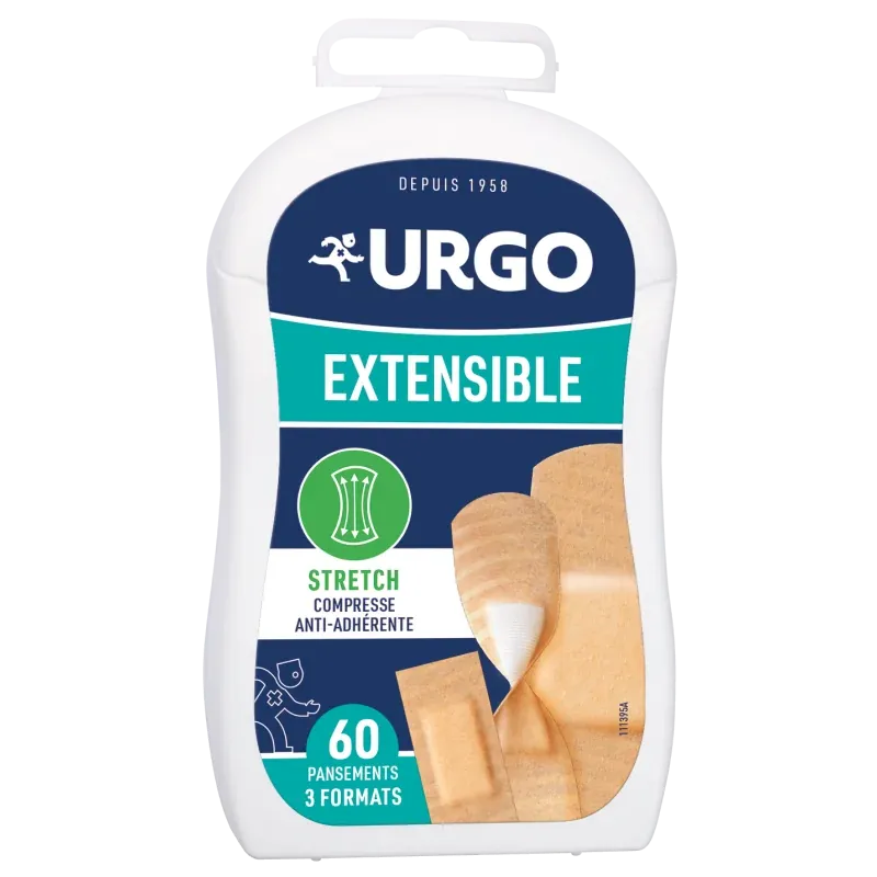 Urgo Extensible 3 Formats 60 Pansements - Univers Pharmacie