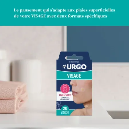 Urgo Visage Pansements Transparents 2 Formats X20 - Univers Pharmacie