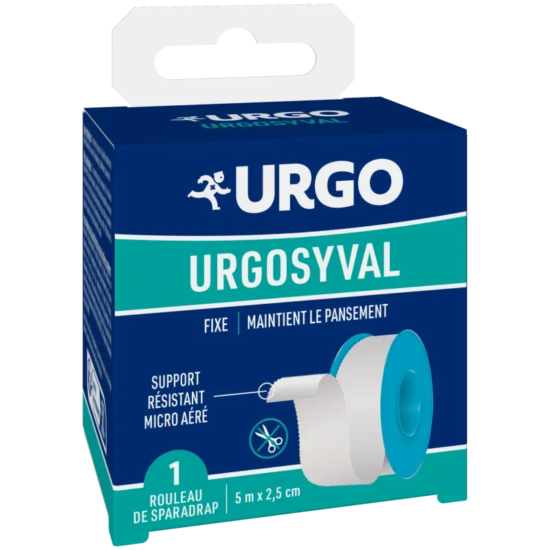 Urgo UrgoSyval Sparadrap Tissé Blanc 5mX2,5cm - Univers Pharmacie