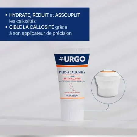 Urgo Pieds à Callosités Crème Anti-callosités 40ml 3 - Univers Pharmacie