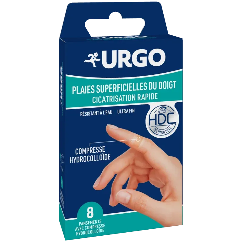 Urgo Pansement Doigt Cicatrisation Rapide X8 - Univers Pharmacie