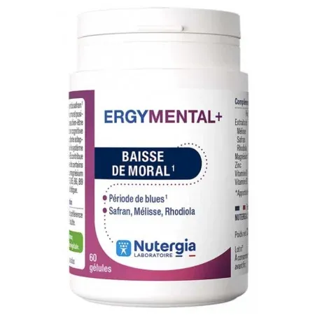 Ergymental+ Baisse de Moral 60 gélules - Univers Pharmacie