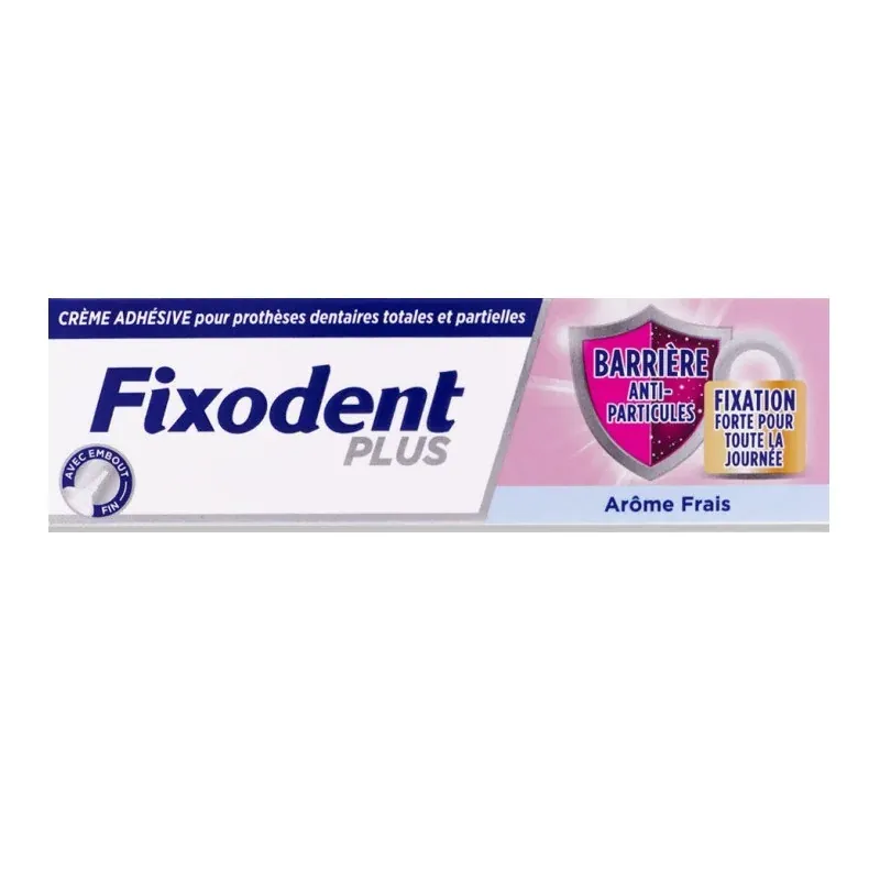 Fixodent Plus Barrière Anti-particules Arôme Frais 35g - Univers Pharmacie
