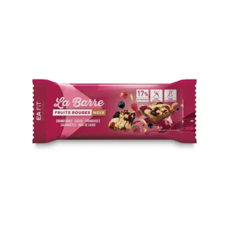 EaFit La Barre Saveur Fruits Rouges Noix 40g - Univers Pharmacie