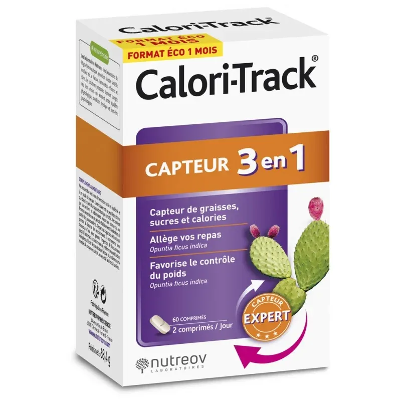 Nutreov Calori-Track Capteur 3 en 1 30 comprimés - Univers Pharmacie