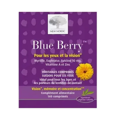 New Nordic Blue Berry 120 comprimés - Univers Pharmacie