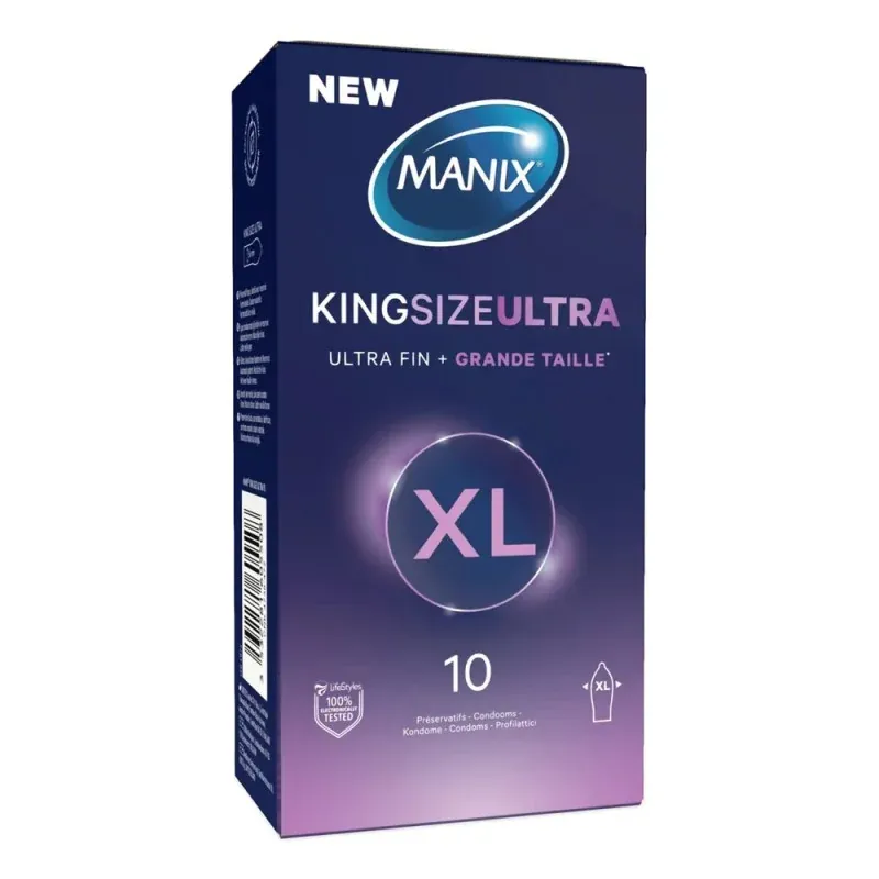 Manix King Size Ultra XL 10 préservatifs - Univers Pharmacie