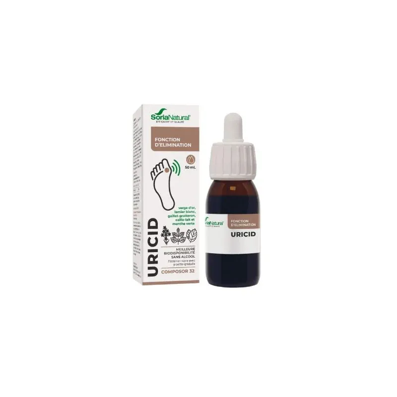 SoriaNatural Uricid Fonction d'élimination 50ml - Univers Pharmacie